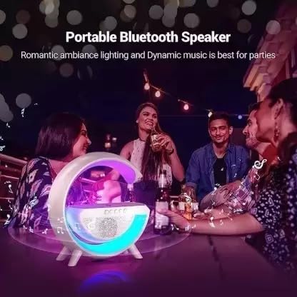 Rich Polo G Shape Wireless Bluetooth Speaker Multicolor Changing LED Light