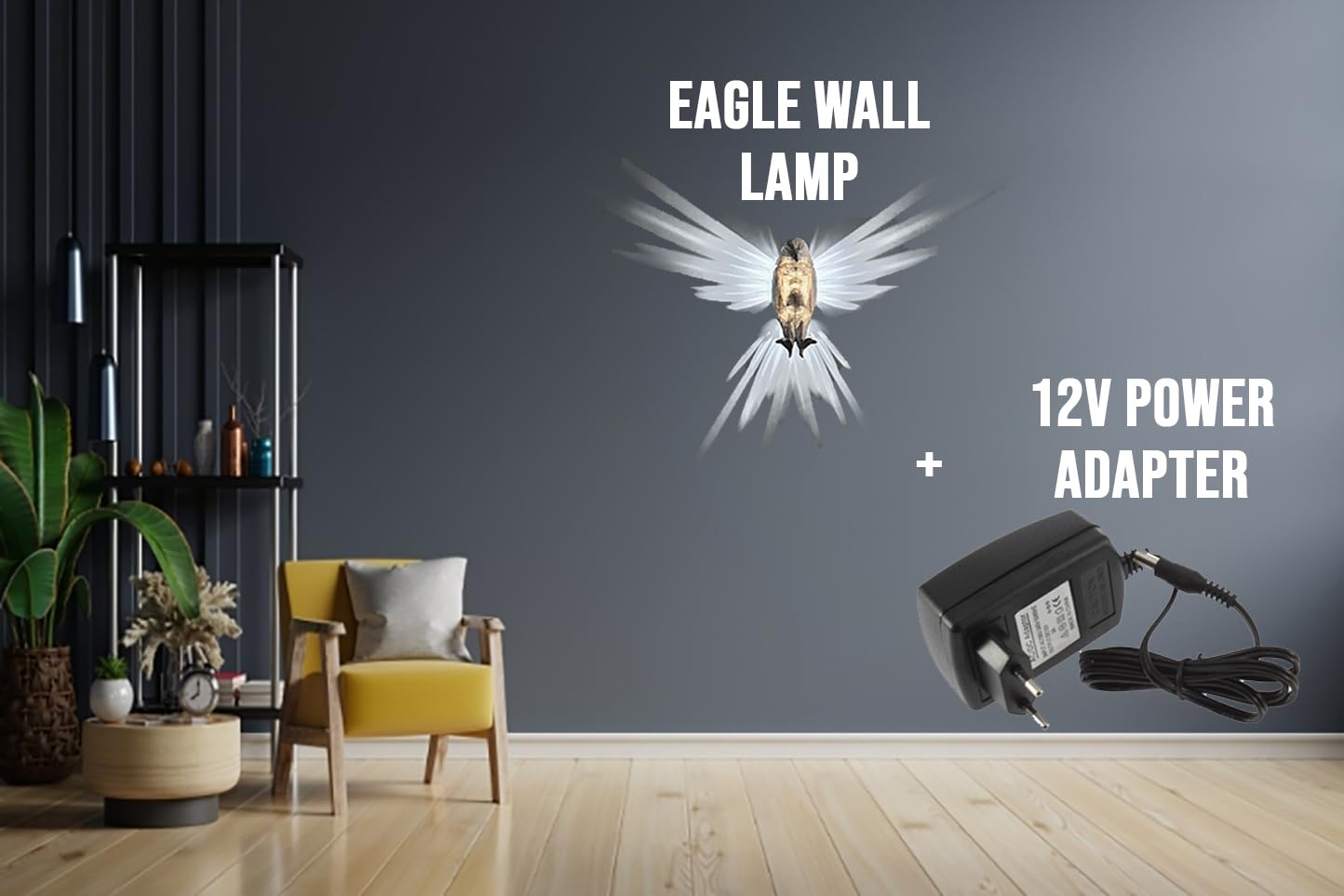 Bald Eagle Wall Light Night Lamp Home Decor