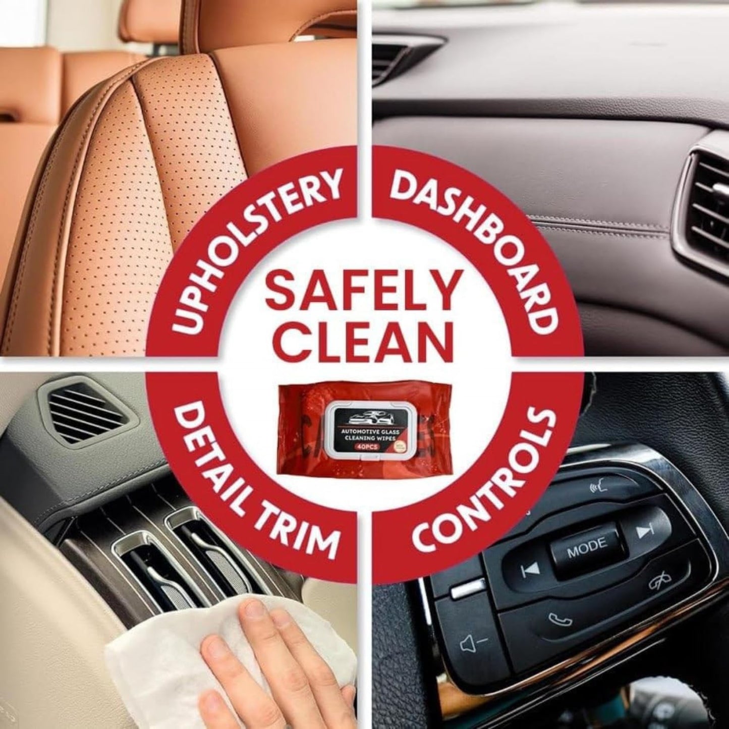 CAR GLASS ANTI FOG WIPES (40 PC)