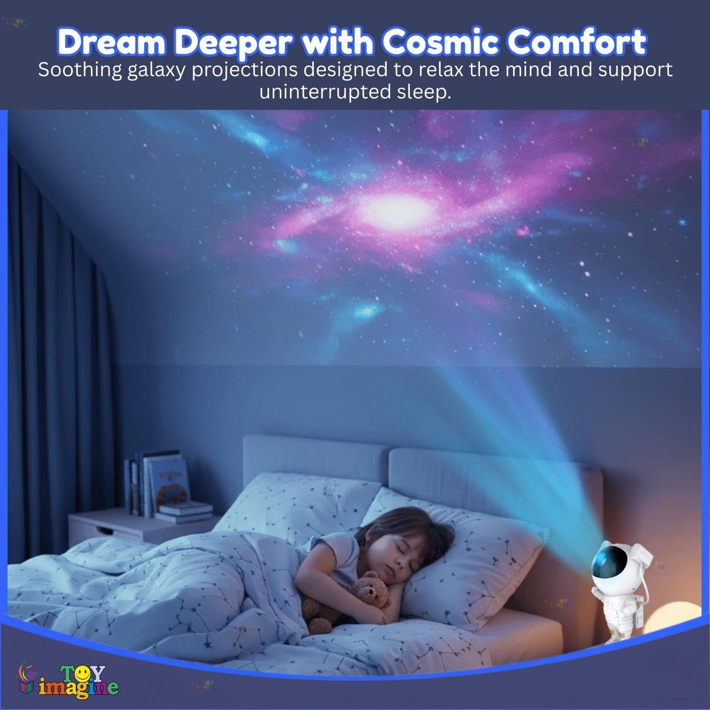 Astronaut Galaxy Projector Night Light – 360° Rotating Nebula Star Projector with Remote Control, Timer & Adjustable Head – Space Lamp for Kids’ Bedroom, Gifts, Gaming Room, Home & Décor