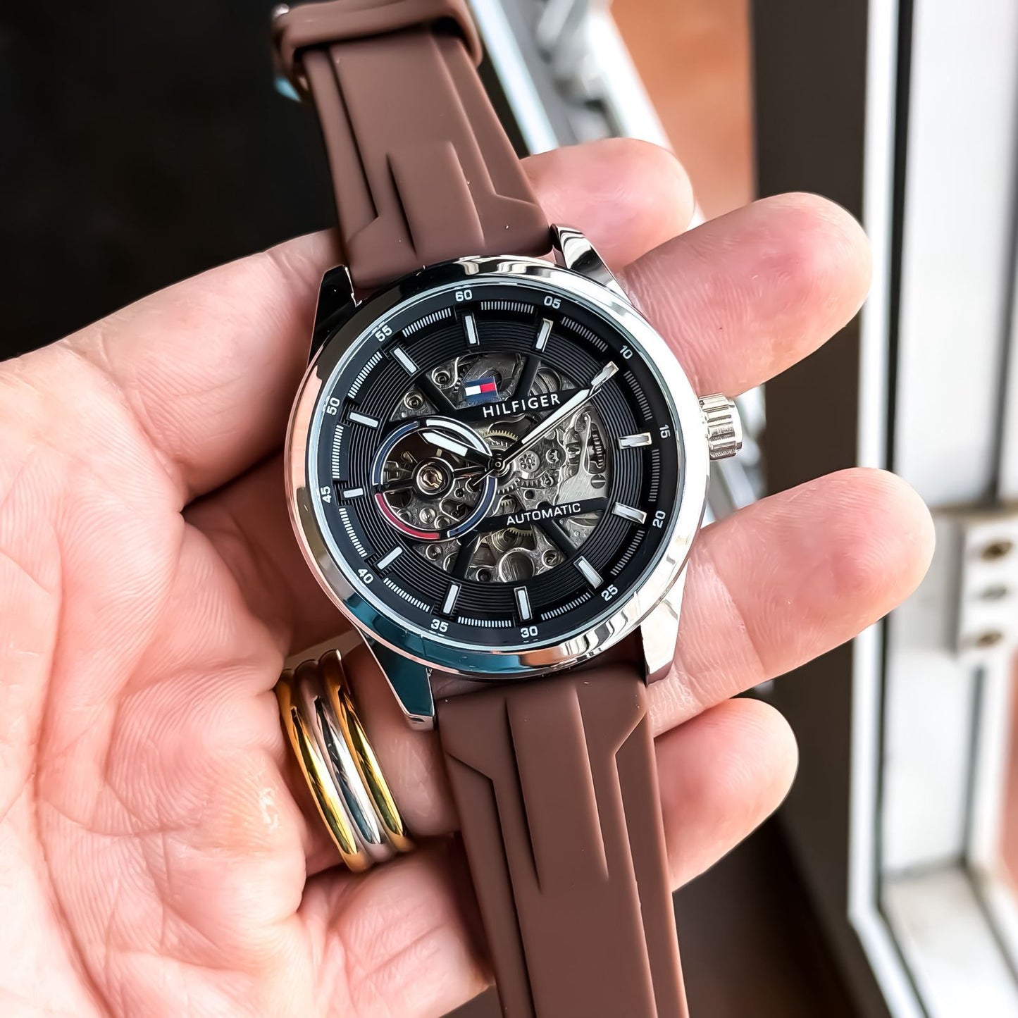 Tommy Hilfiger Automatic Skeleton Watch