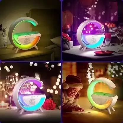 Rich Polo G Shape Wireless Bluetooth Speaker Multicolor Changing LED Light