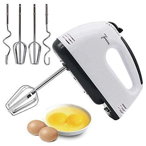 Easy Mix Electric Hand Mixer | 7 Speed Variable Control Handheld Mixer | Powerful 260 Watt Motor with High-Speed Beaters for Baking, Whipping & Mixing