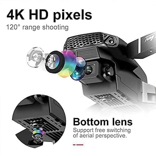Drone with 4k Camera Foldable 1080P HD Drone with FPV Live Video, Smart Gestures Selfie, Altitude Hold, One Key Take Off/Landing, 3D Full Series Flips, Headless Aerial Photography