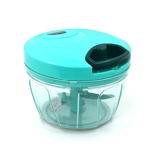 Easy-Pull Mini Chopper with Triple-Blade System 2 in 1 500ml for Efficient Chopping of Onions, Garlic, Vegetables & Fruits