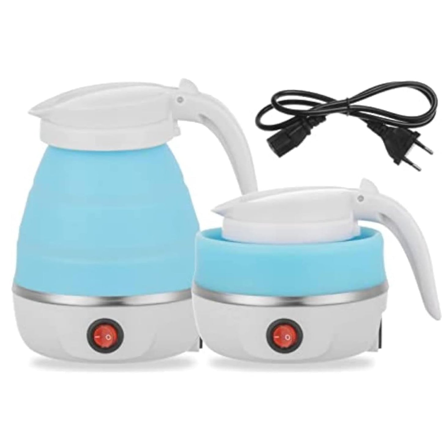 Folding electric kettle + vaccum Flask set combo