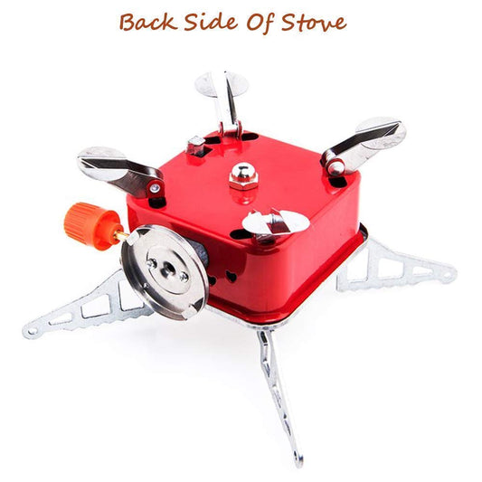camping gas stove - Outdoor Stove | camping stove - 2800W- Ultra Light Folding Picnic Cooking Gas Burners Folding Stove With Storage Bag - Emergencey stove, Stainless Steel