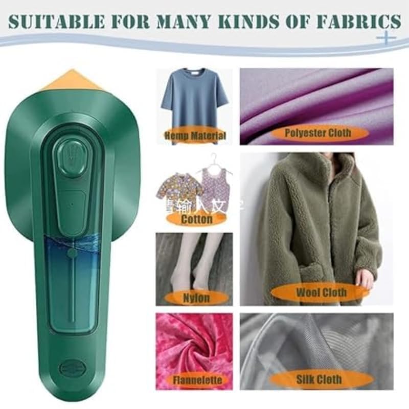 Mini Portable Steam Iron for Clothes  Compact Travel Ironing Device  Quick Use Dry & Steam Function  Lightweight Clothes Refreshing Tool for Home, Office & Travel