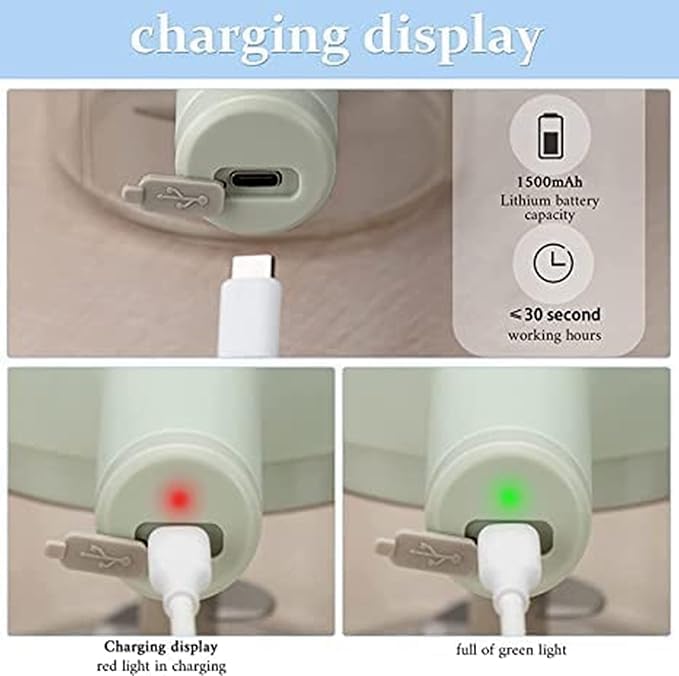 Click to see full view       2+ 4-in-1 Handheld Electric Vegetable Cutter Set Wireless Portable Food Processor and Vegetable Chopper with USB Charging for Garlic Chili Onion Slicer and Kitchen Cleaning Brush