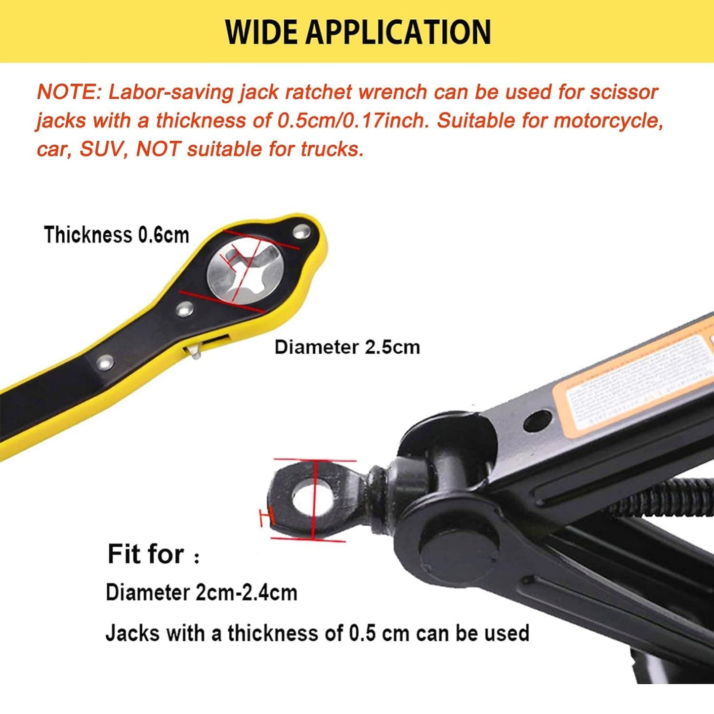 UNIVERSAL CAR JACK RETCHET WRENCH WITH ACCESSORIES