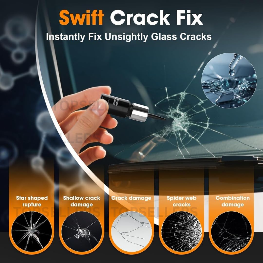 WINDSCREEN GLASS CRACK REPAIRING KIT