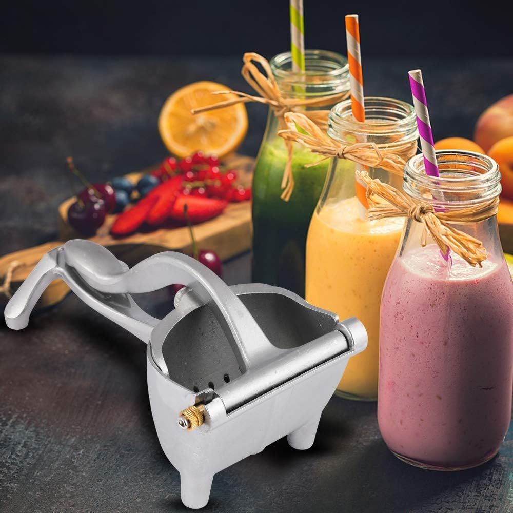 Aluminum Hand Press Juicer Manual Citrus & Fruit Juicer for Kitchen Use Sturdy Metal Juicer for Home, Kitchen & Bar Easy-to Use Manual Machine