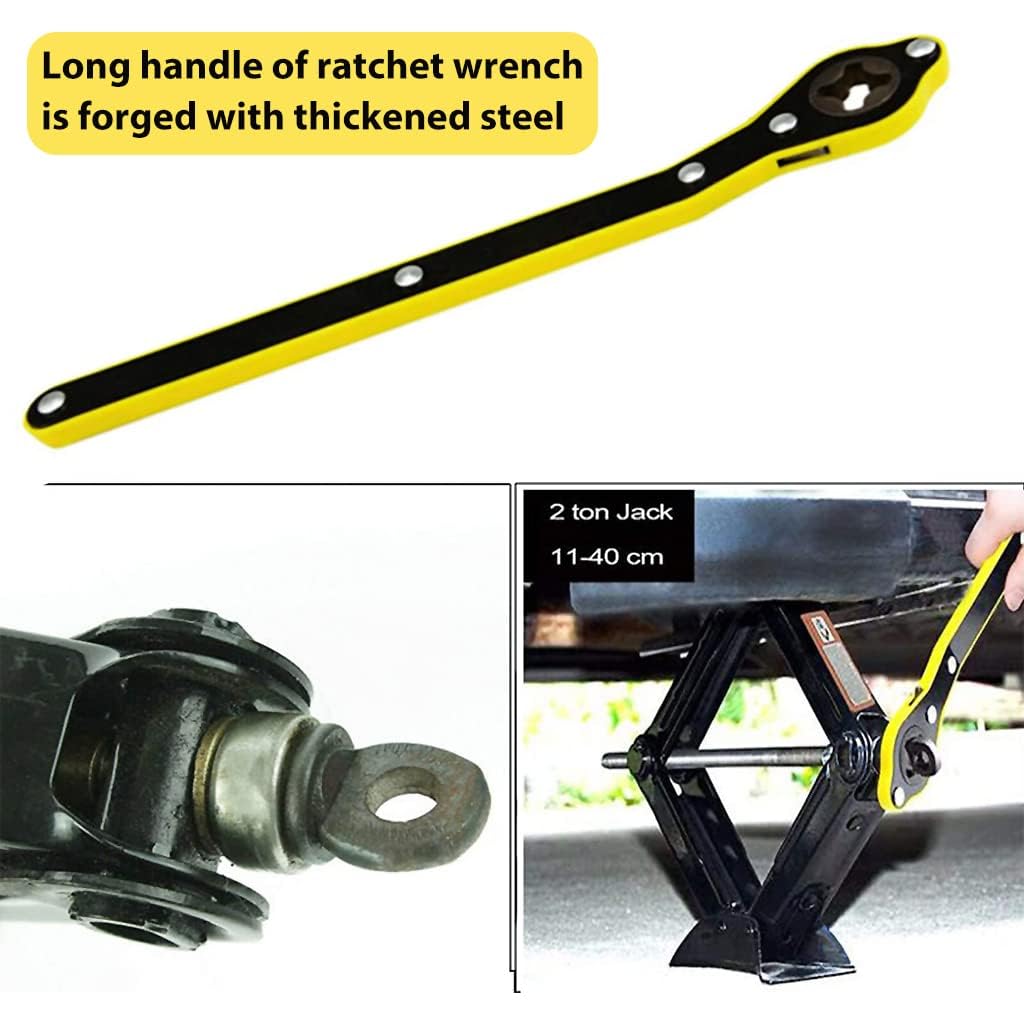UNIVERSAL CAR JACK RETCHET WRENCH WITH ACCESSORIES