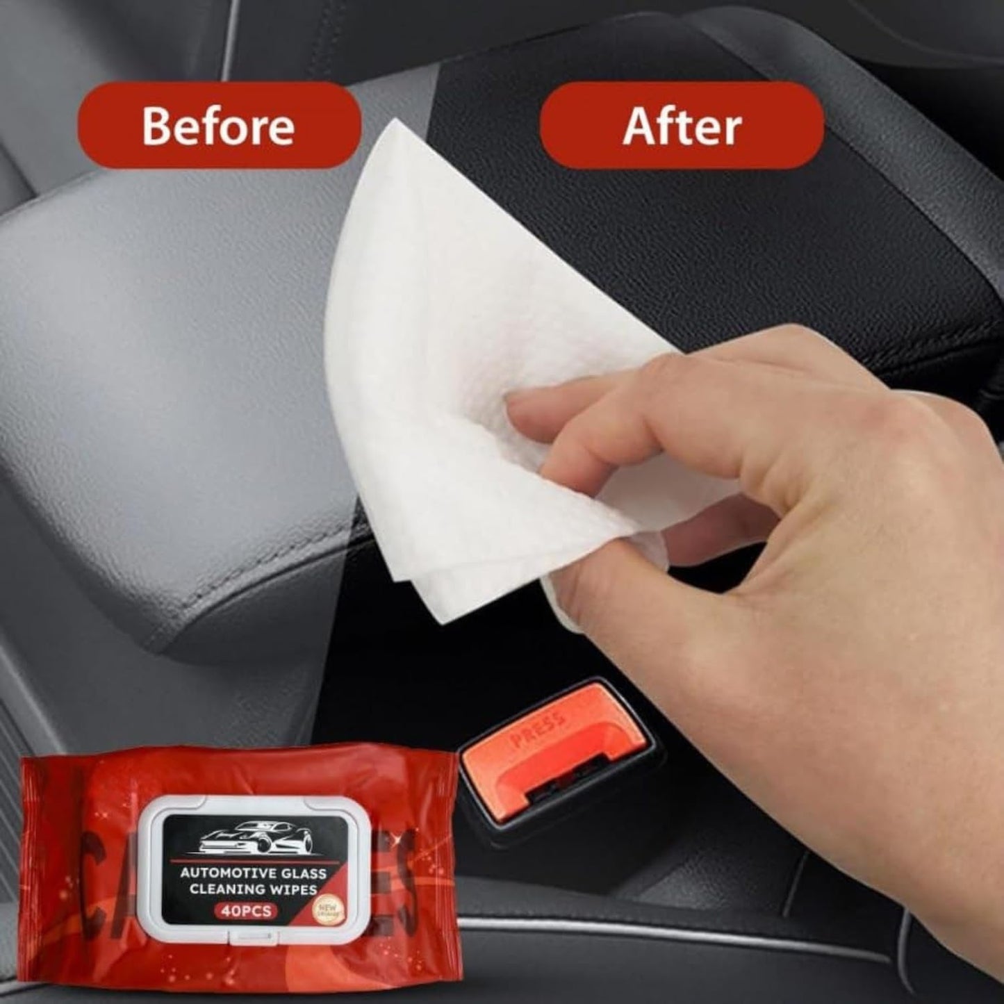 CAR GLASS ANTI FOG WIPES (40 PC)