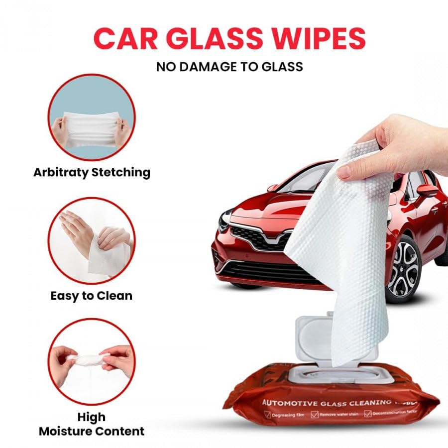 CAR GLASS ANTI FOG WIPES (40 PC)