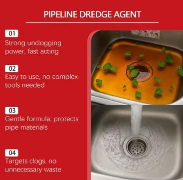 Clearing Blockage Descaling Deodorizing Pipeline Unclogging Agent 100 ml (Pack of 2)