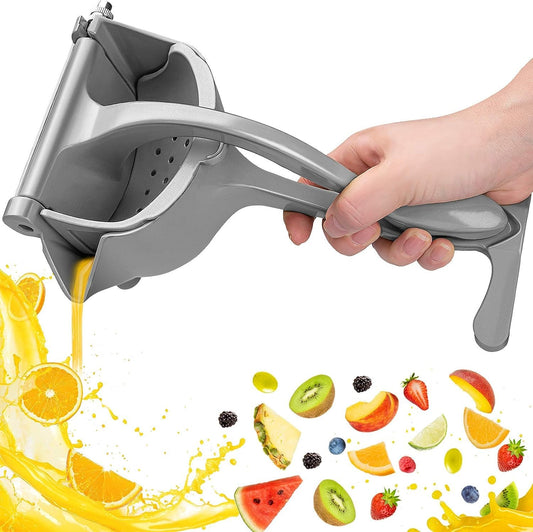 Aluminum Hand Press Juicer Manual Citrus & Fruit Juicer for Kitchen Use Sturdy Metal Juicer for Home, Kitchen & Bar Easy-to Use Manual Machine