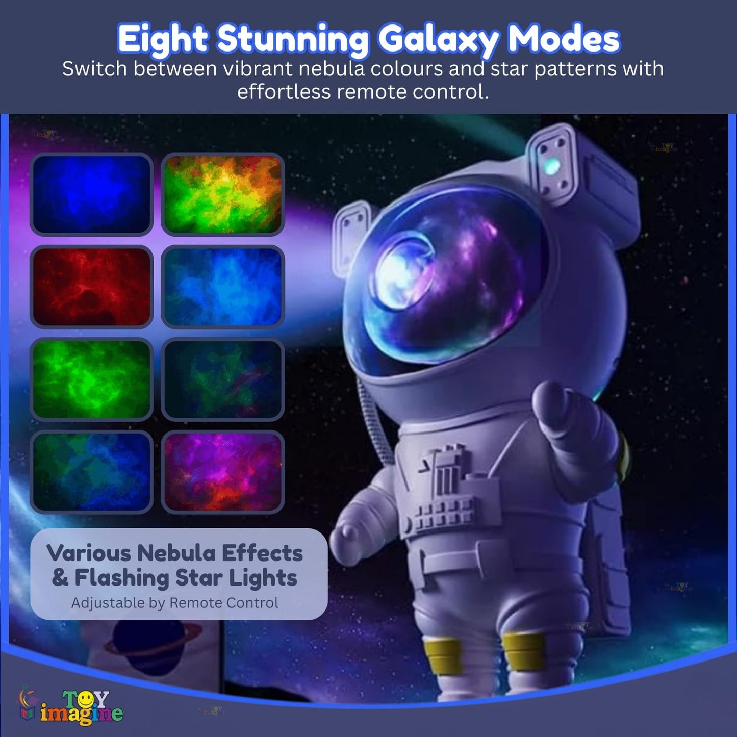 Astronaut Galaxy Projector Night Light – 360° Rotating Nebula Star Projector with Remote Control, Timer & Adjustable Head – Space Lamp for Kids’ Bedroom, Gifts, Gaming Room, Home & Décor