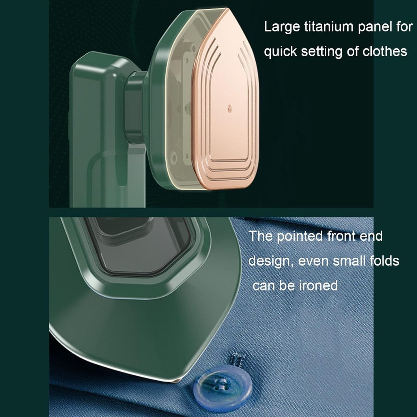 Mini Portable Steam Iron for Clothes  Compact Travel Ironing Device  Quick Use Dry & Steam Function  Lightweight Clothes Refreshing Tool for Home, Office & Travel