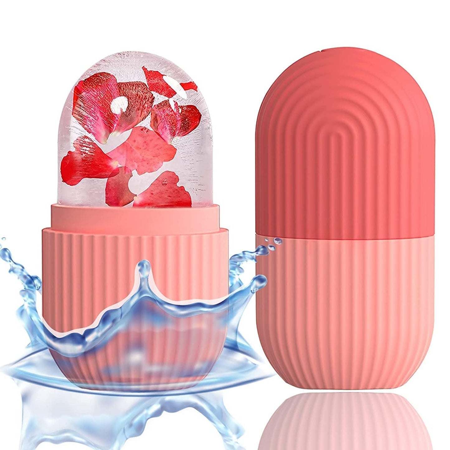 Click to see full view Ice Roller for Face | Ice Roller Reusable & Unbreakable for Face Massager | Face Ice Roller for Men & Women | Ice Cube Roller for Glowing Skin (1 pc)