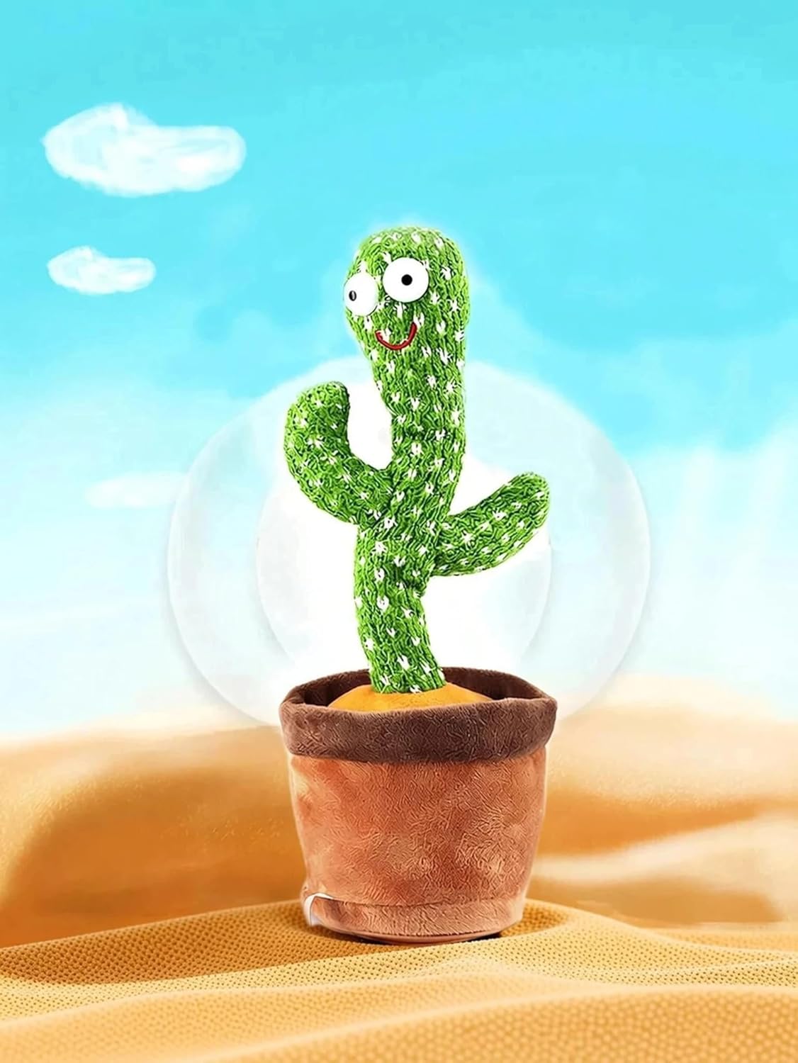 aonetraders Dancing Cactus Toy for Kids Singing Cactus Plant Toy with led Light Talking Recording Repeat Voice Soft Plush Cactus for Babies Toddlers Home Decor Gift