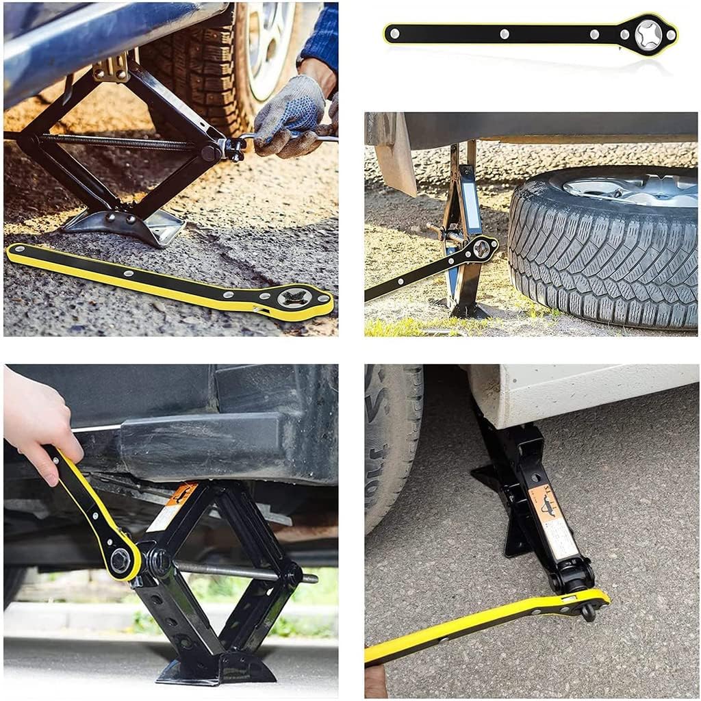 UNIVERSAL CAR JACK RETCHET WRENCH WITH ACCESSORIES