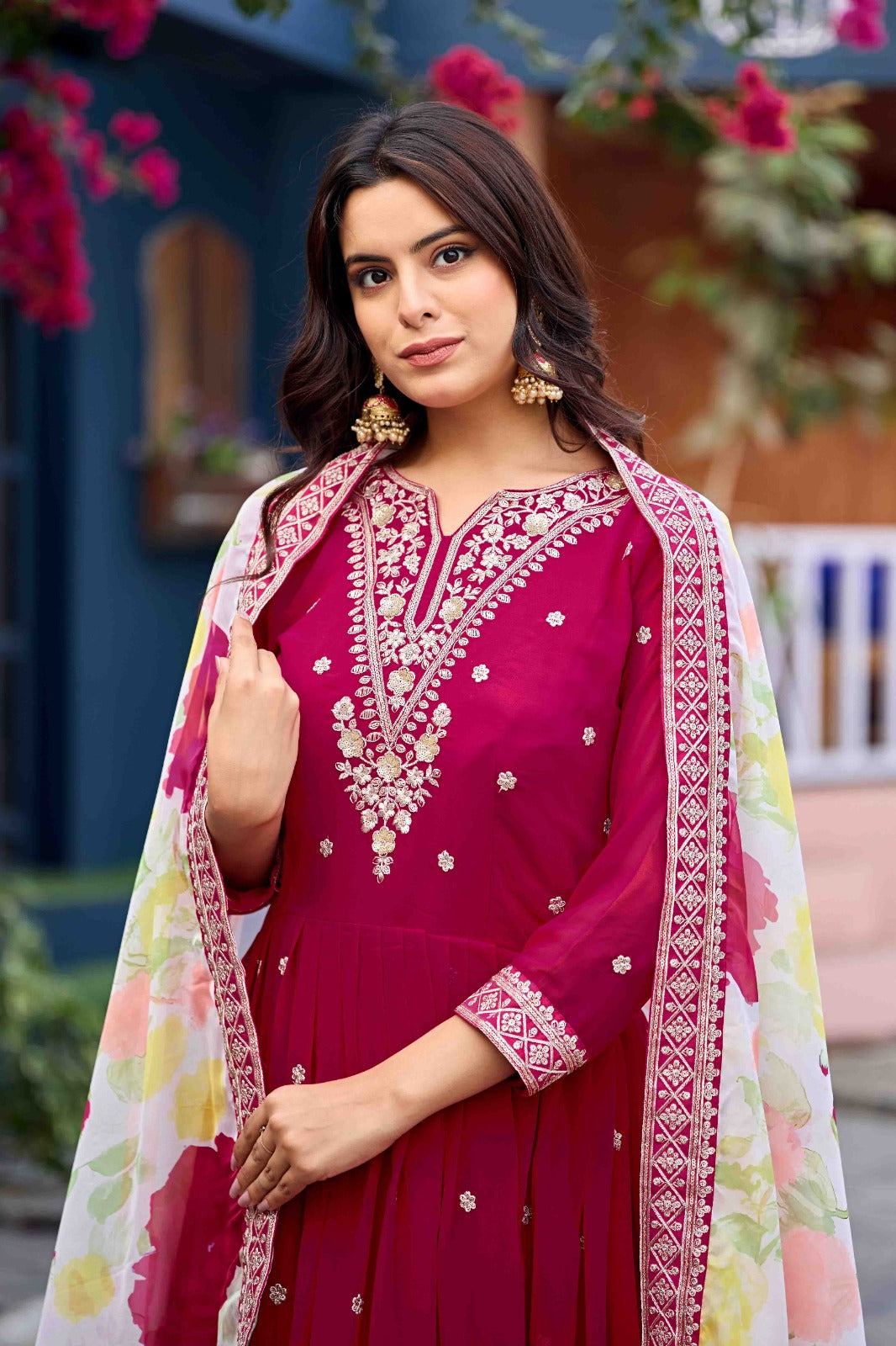 Royal Amethyst Anarkali Set
