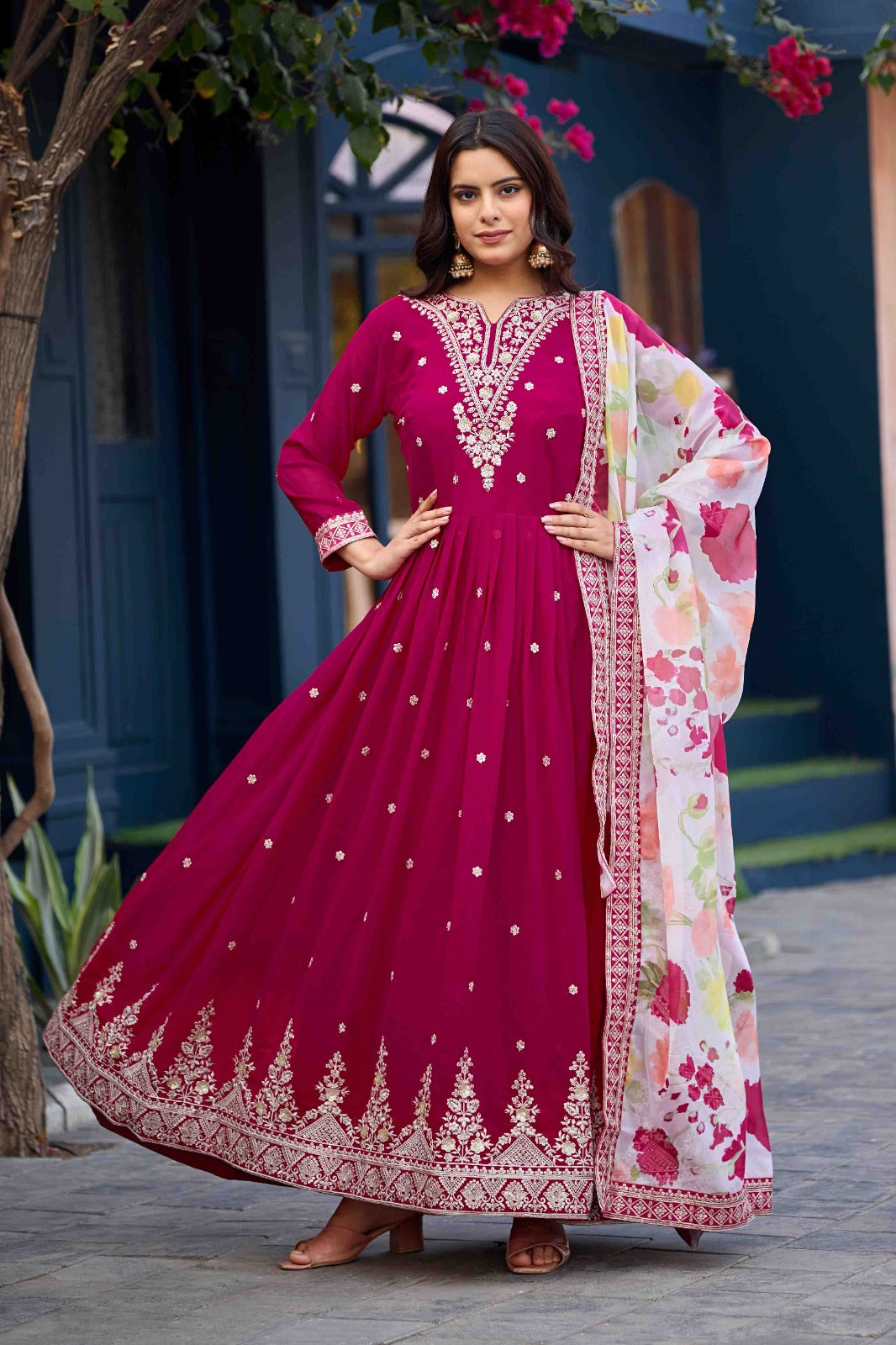 Royal Amethyst Anarkali Set