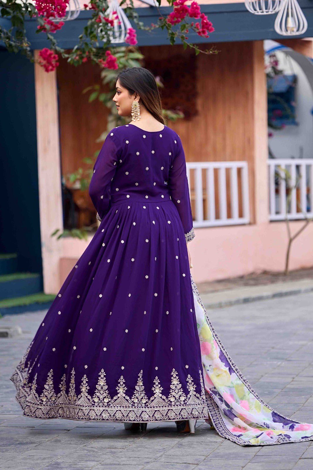 Royal Amethyst Anarkali Set