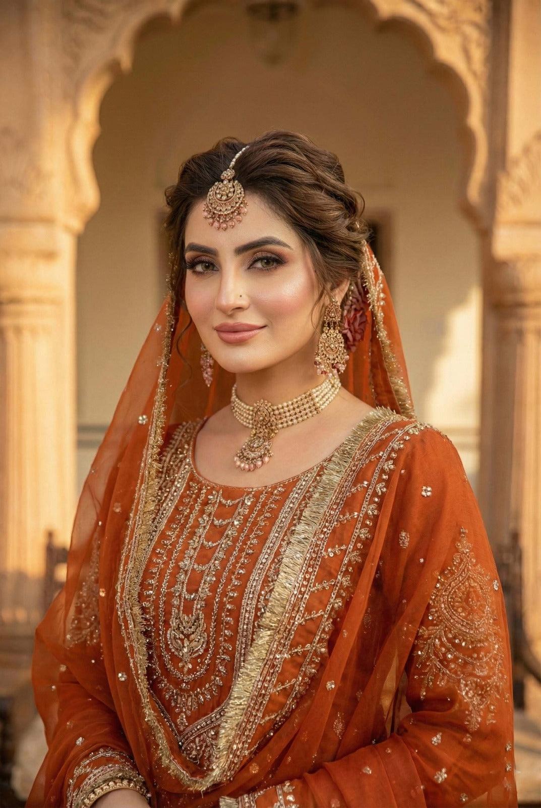heavy GEORGETTE + Beautiful all over sequence Embroidery work  (L , XL, XXL)