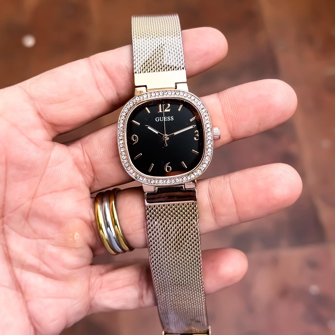 GUESS Ladies Rose Black Watch