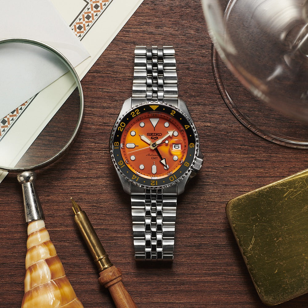 SEIKO Automatic GMT Watch – Bold Precision, Timeless Style