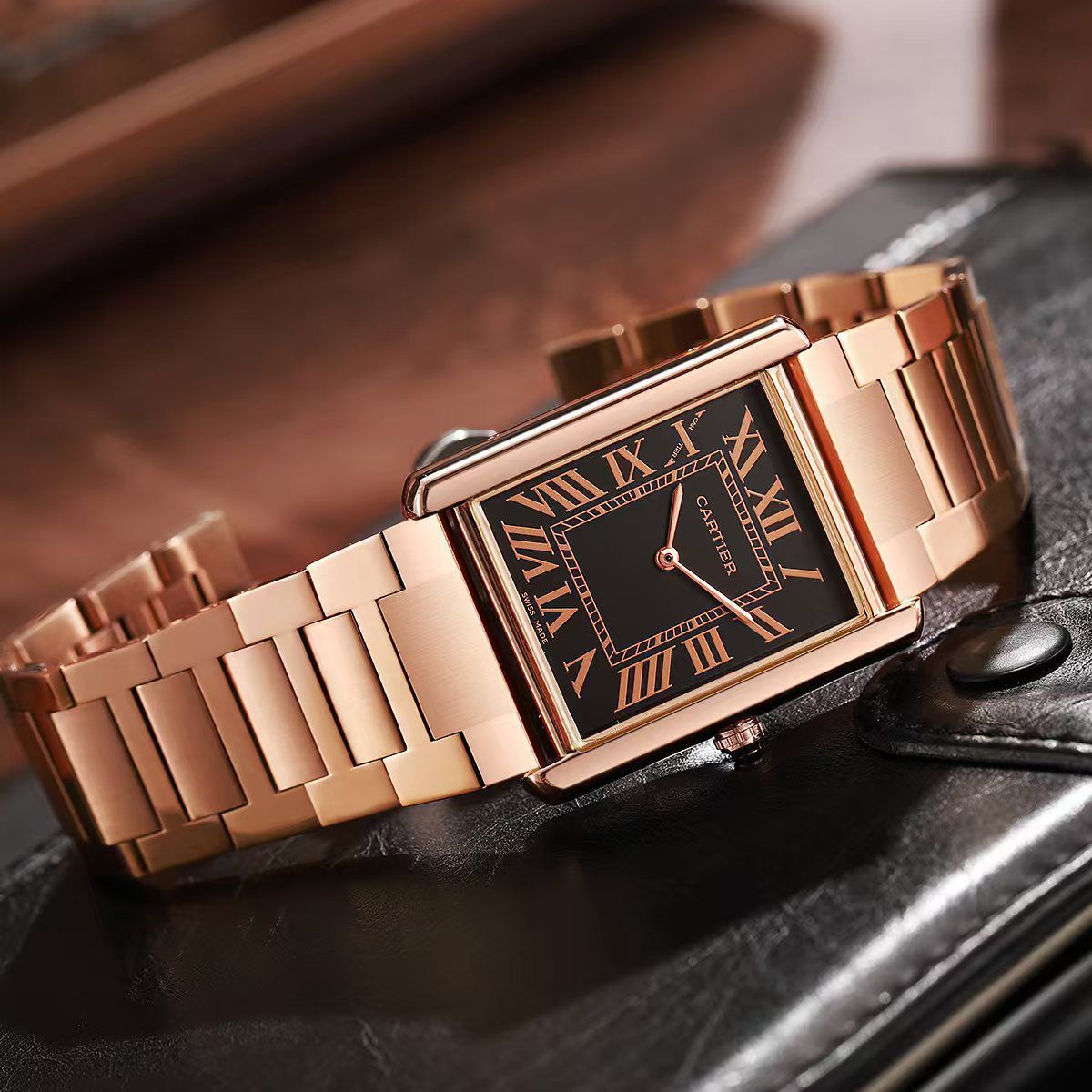 ROSEGOLD WITH BLACK DAIL