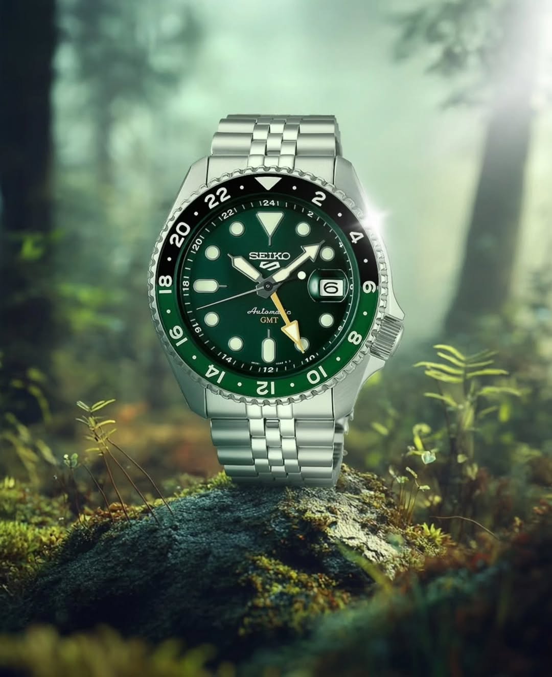 SEIKO Automatic GMT Watch – Bold Precision, Timeless Style