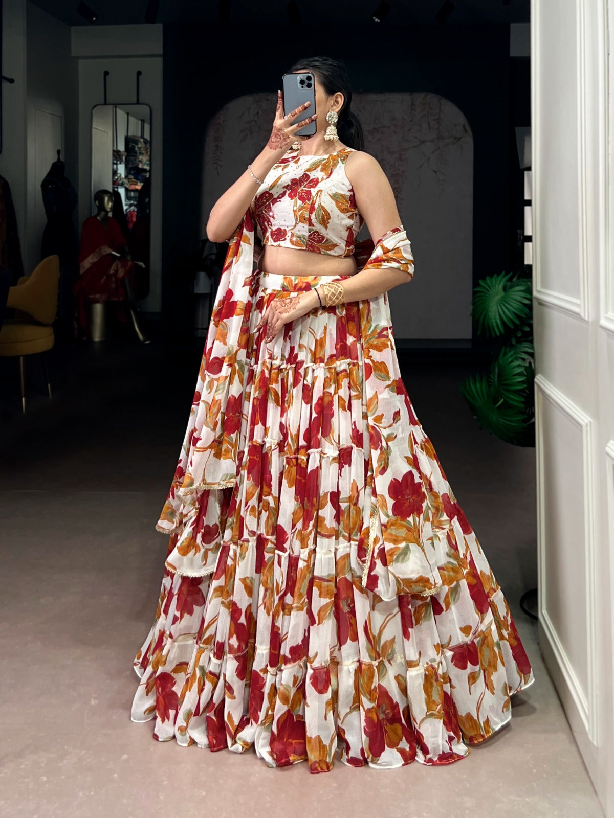 Lehenga :- (Full-Stitched)